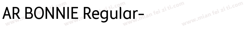 AR BONNIE Regular字体转换